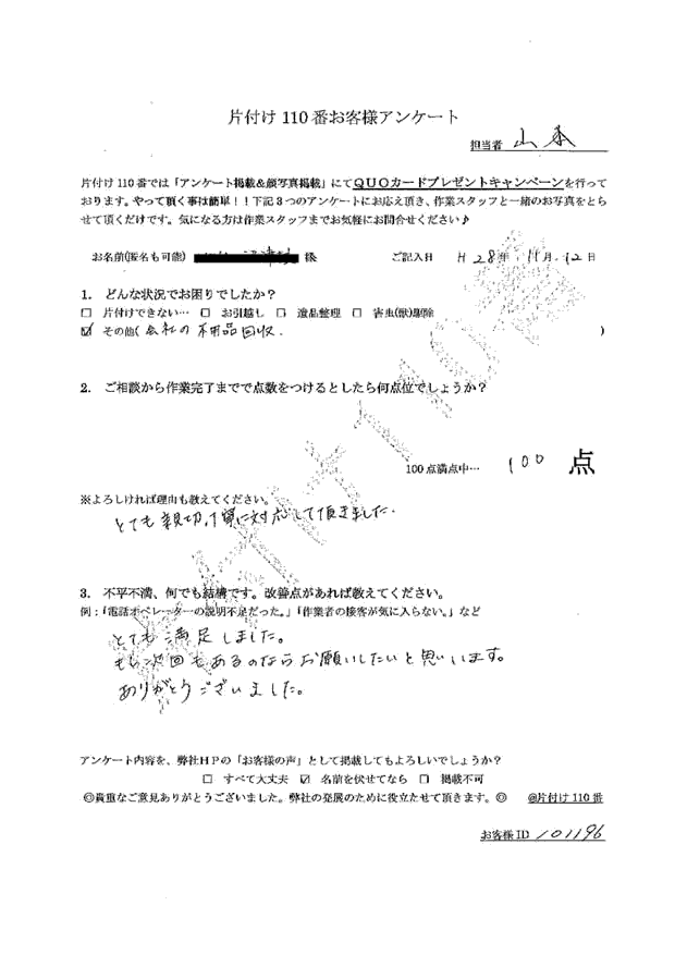 沼津市・30代女性/匿名希望