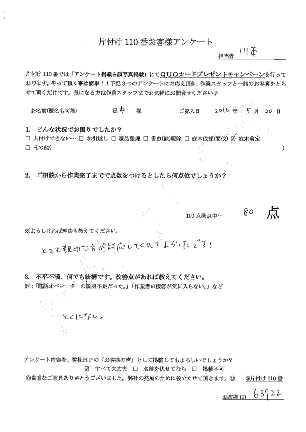 【浜松市】隣の家にまで伸びてしまって困っていたカクレミノ剪定希望
